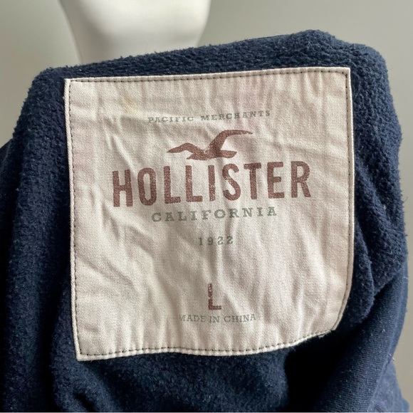 Y2K Hollister Spellout Hoodie Black and Orange Size Large - Picture 2 of 8